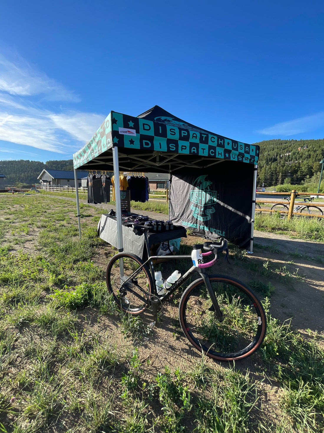 Dispatch Custom Cycling Components at Ned Gravel bicycle race event July 2022 in Nederland Colorado