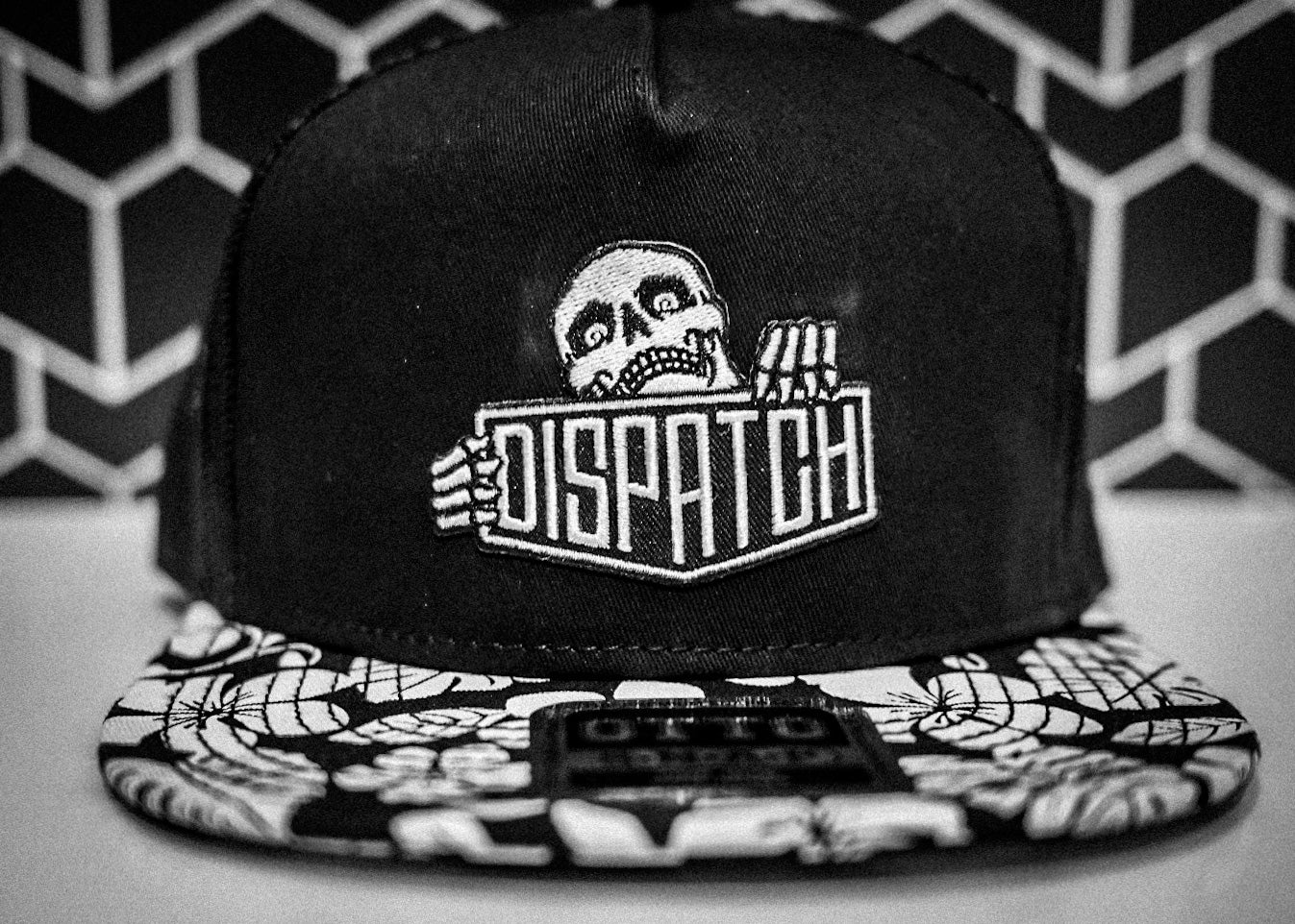Dispatch Skalli Skeleton Mascot Logo Hat