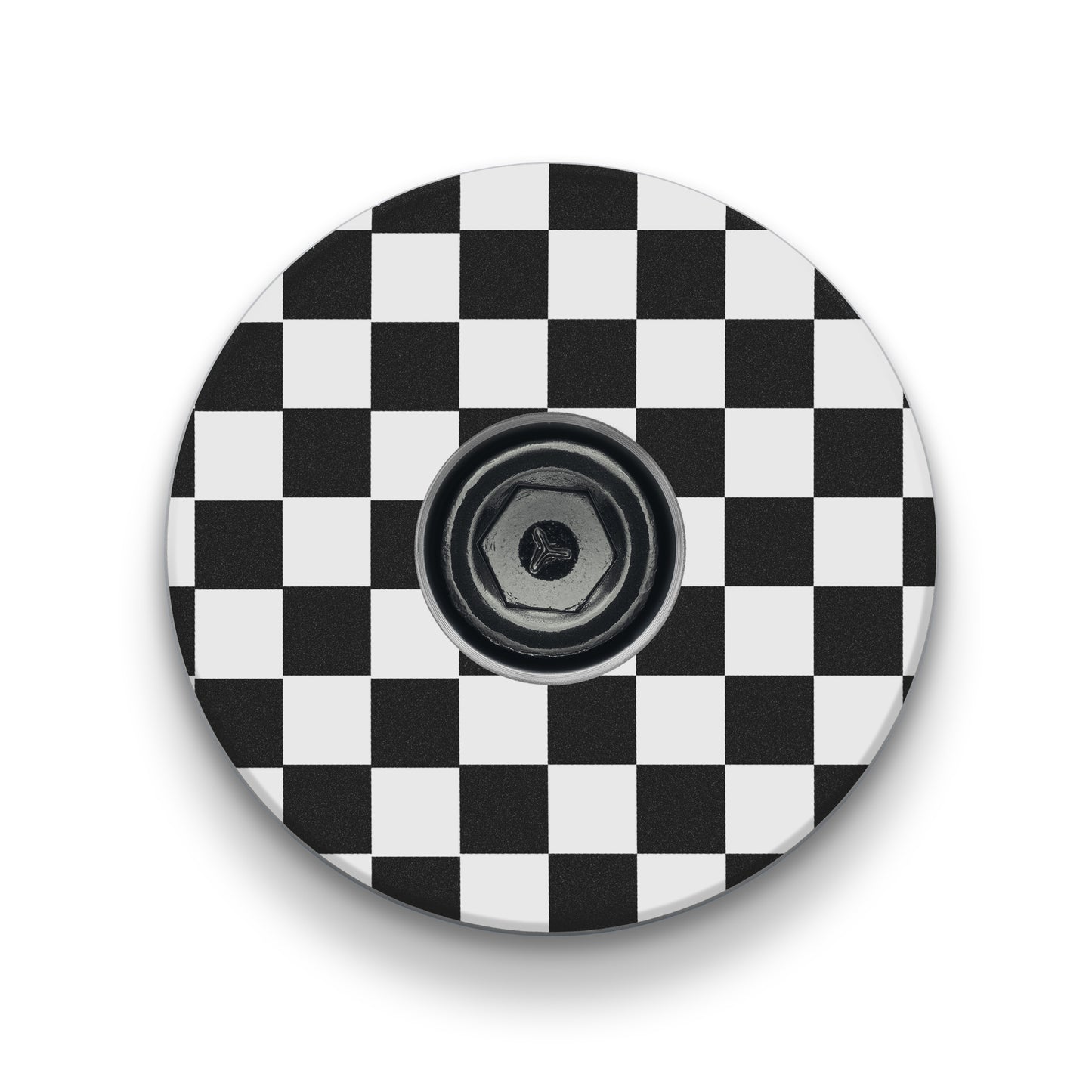 Checkerboard Pattern Custom Bicycle Headset Cap