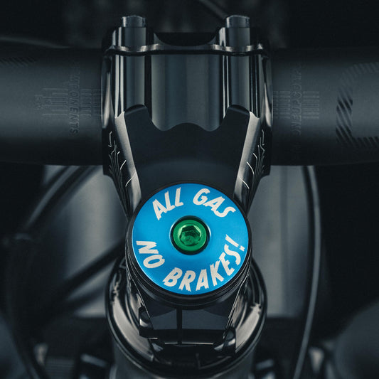 All Gas No Brakes Custom Bicycle Headset Cap