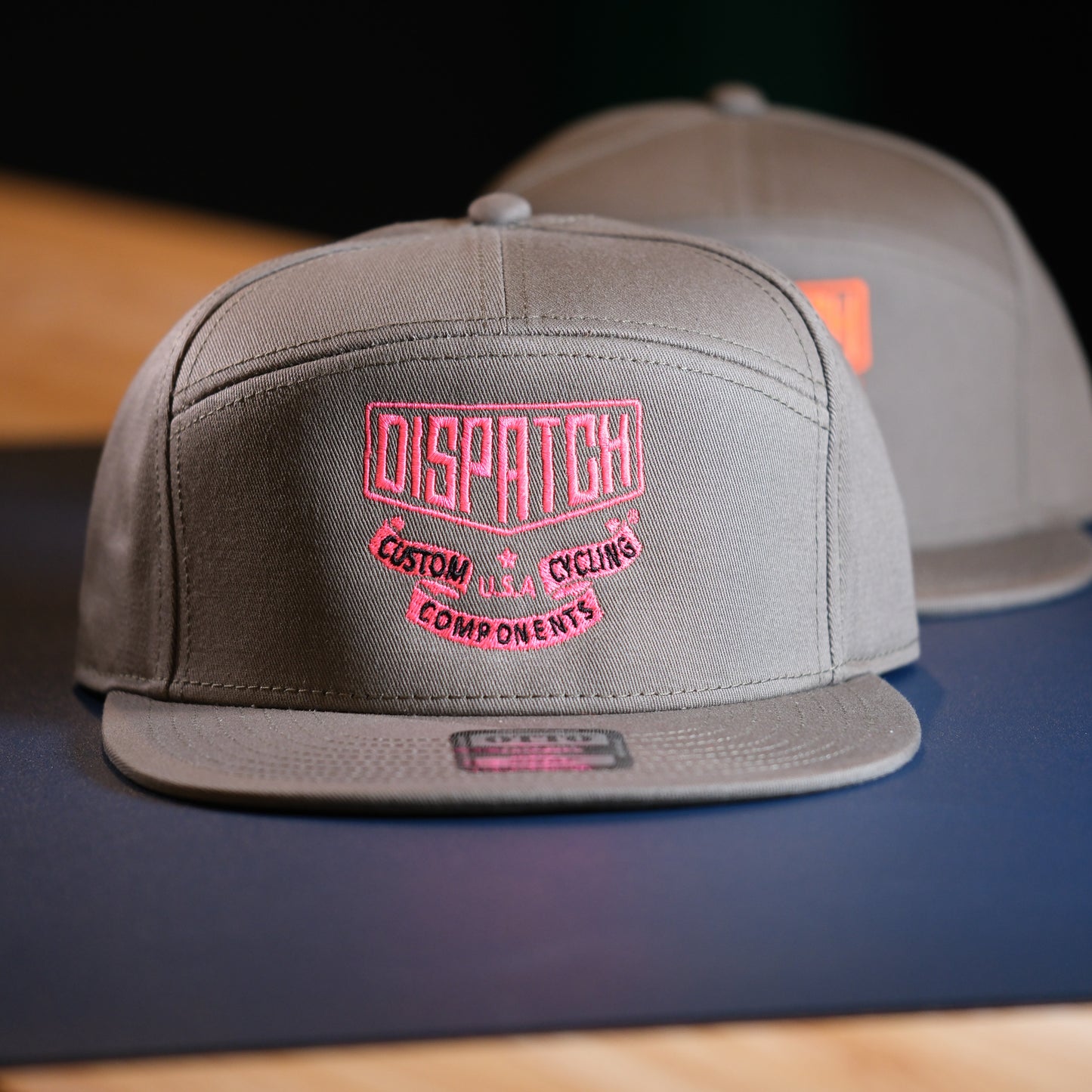 Dispatch Badge Embroidered Logo 7 Panel Hat