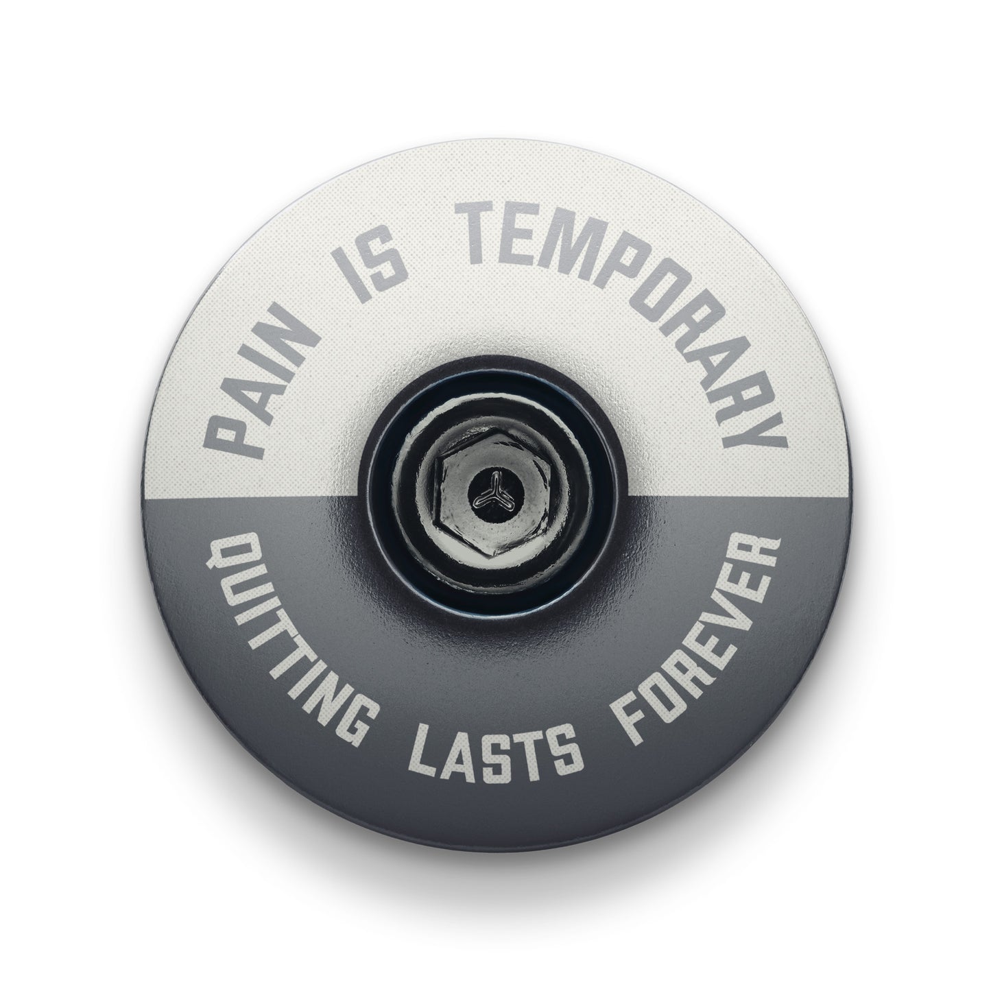 Pain is Temporary - Quitting Lasts Forever Bicycle Headset Cap