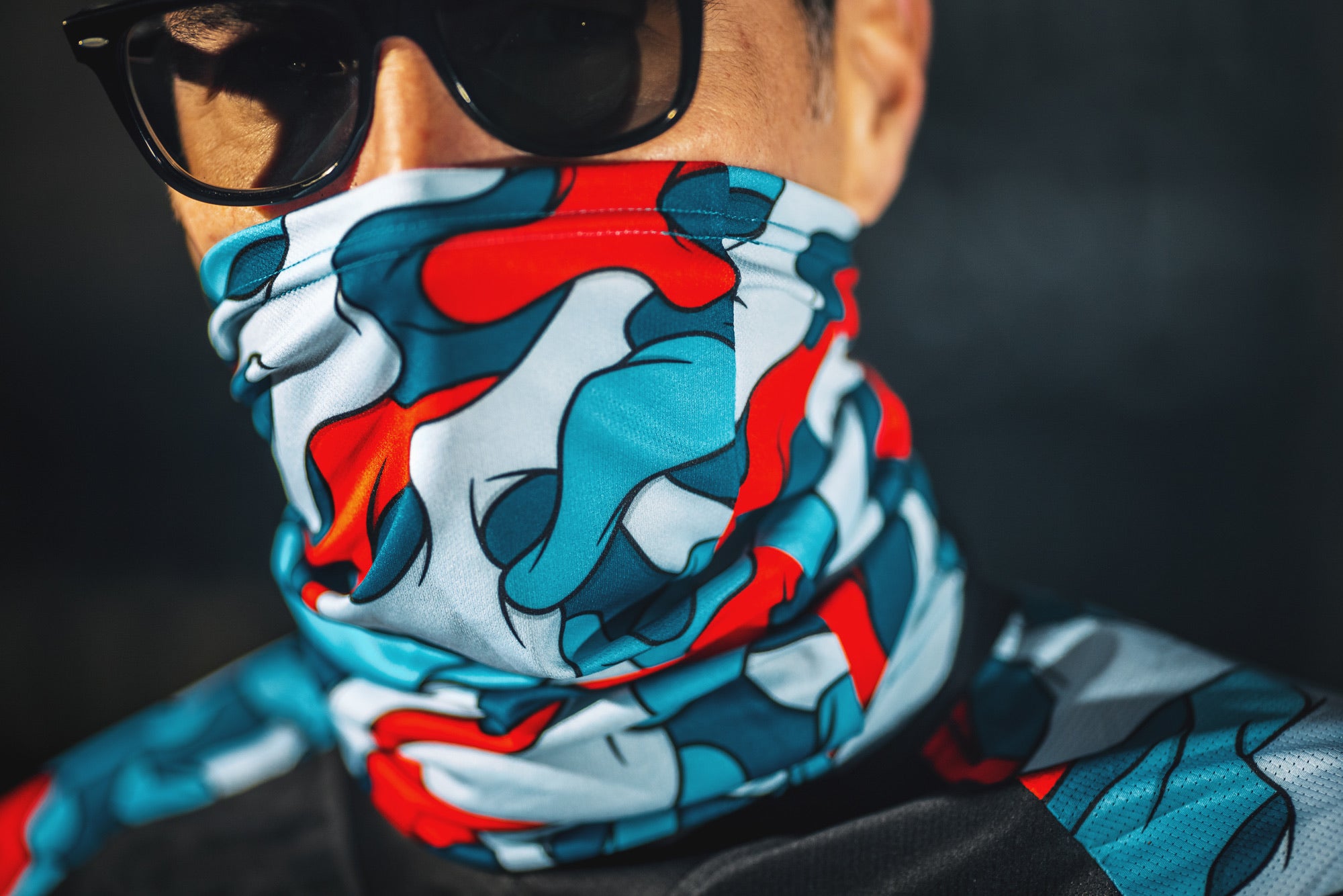 Seuss Camo Pattern Neck Gaiter Face Mask for Cyclists – Dispatch Custom  Cycling Components